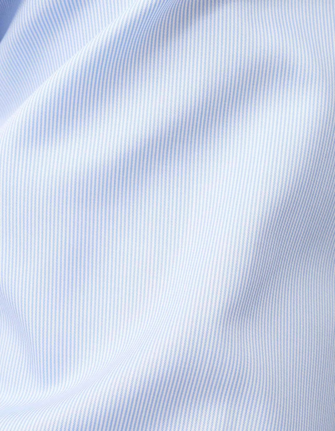 Camicia Collo francese Tinta Unita Twill Celeste chiaro Tailor Custom Fit 2