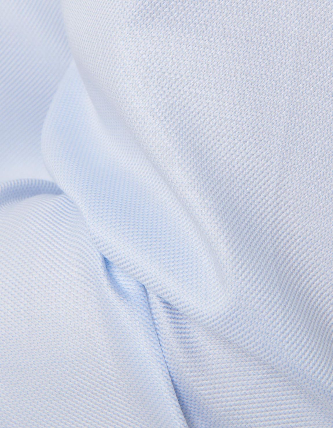 Light Blue Textured Pattern Shirt Collar spread Tailor Custom Fit 4