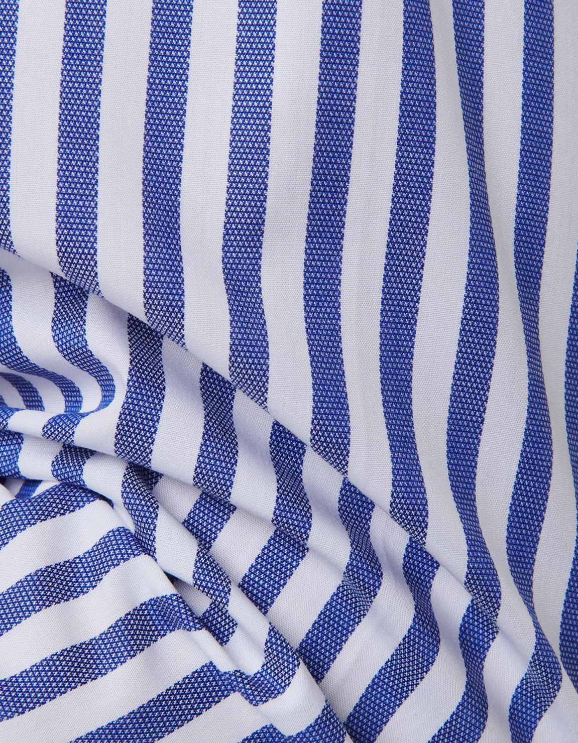 Blue Textured Stripe Shirt Collar cutaway Slim Fit 4