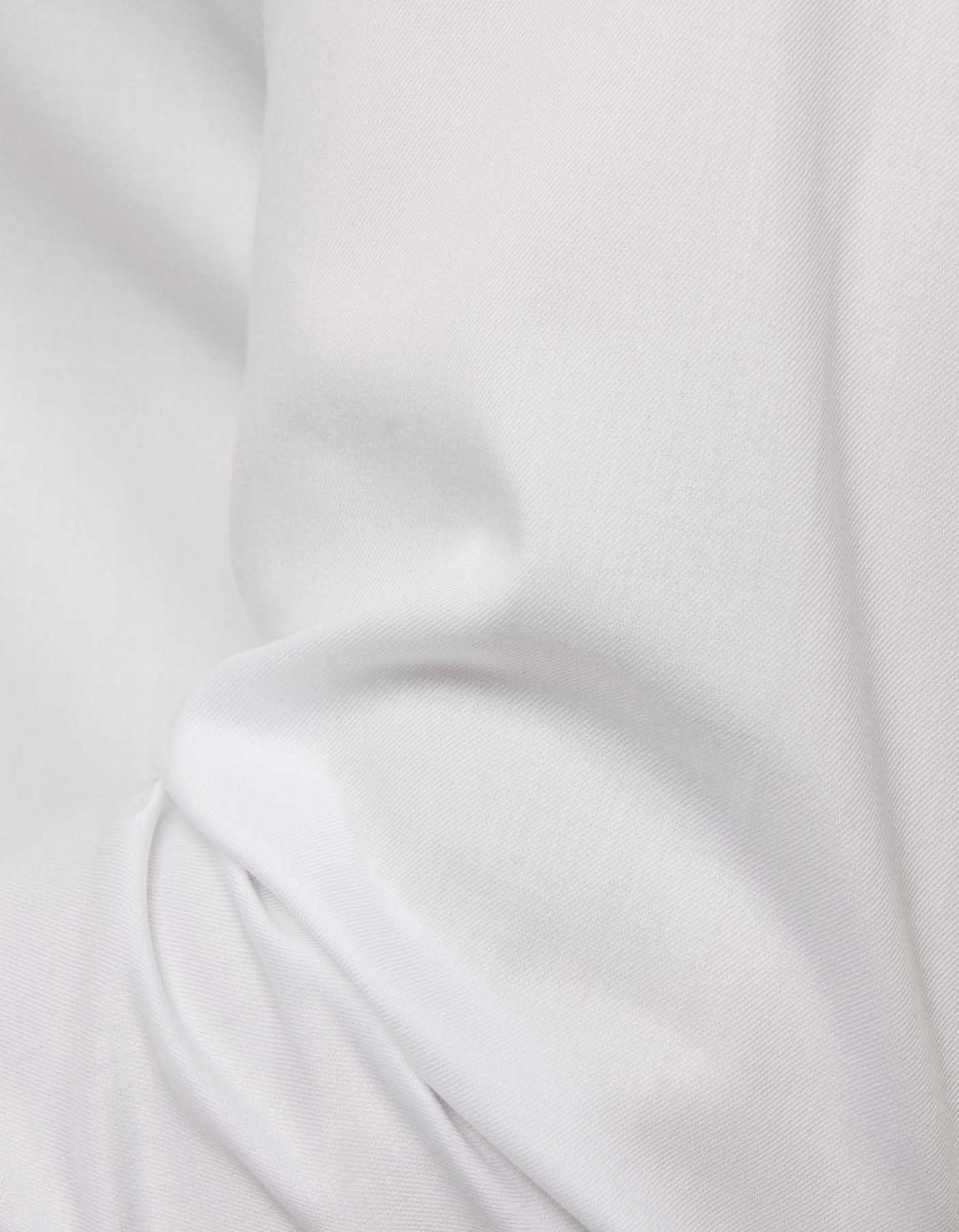 Camisa Cuello francés pequeño Liso Sarga Blanco Slim Fit 2