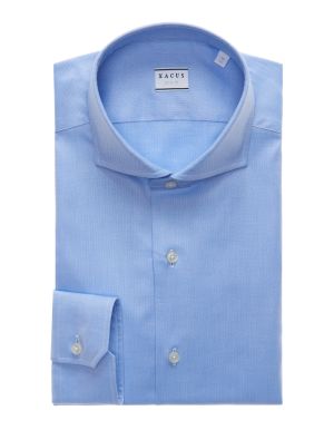 Shirt Collar cutaway Light Blue Oxford Tailor Custom Fit