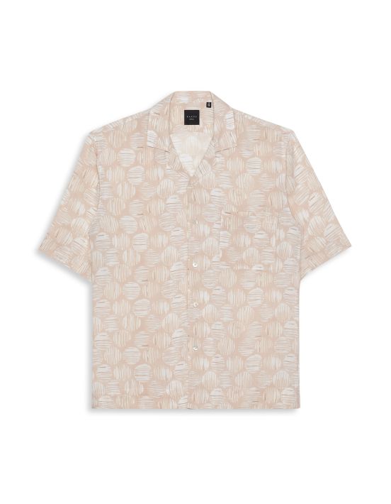 Pale Pink Viscose Pattern Shirt Collar spread Tailor Custom Fit
