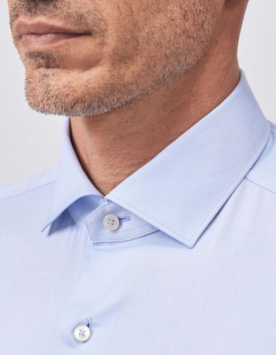 Shirt Collar small cutaway Light Blue Twill Evolution Classic Fit hover