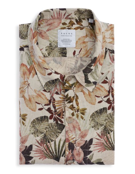 Multicolour Linen Pattern Shirt Collar spread Tailor Custom Fit