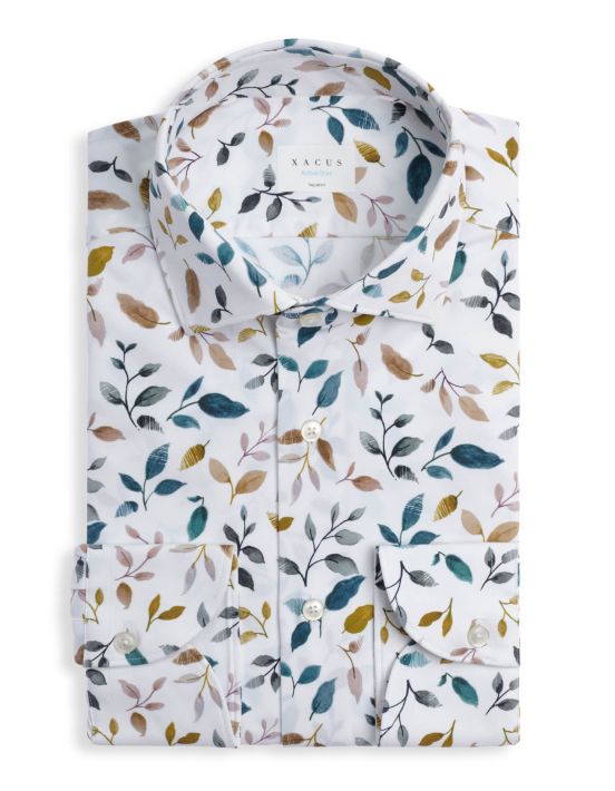 Multicolour Textured Pattern Shirt Collar small cutaway Tailor Custom Fit