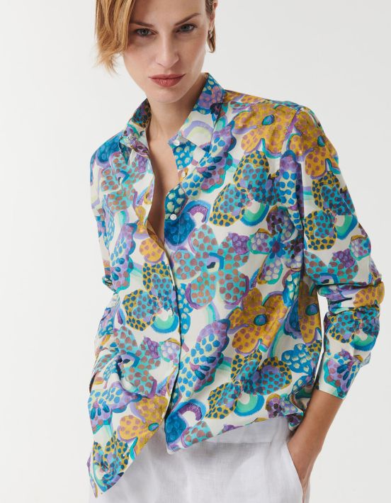 Shirt Multicolour Cotton Pattern Regular Fit