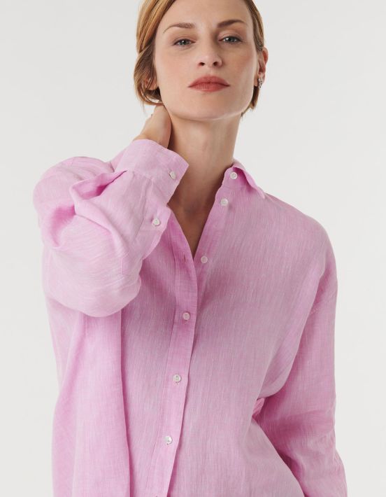 Shirt Chewingum Linen Solid colour Over