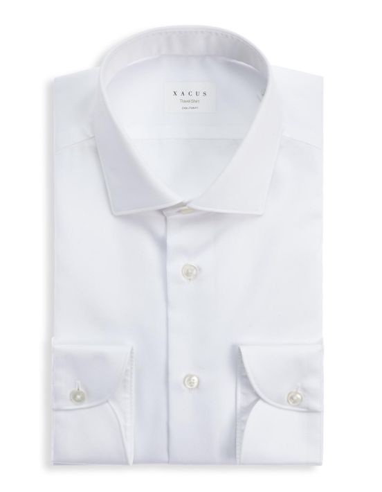 White Twill Solid colour Shirt Collar small cutaway Evolution Classic Fit