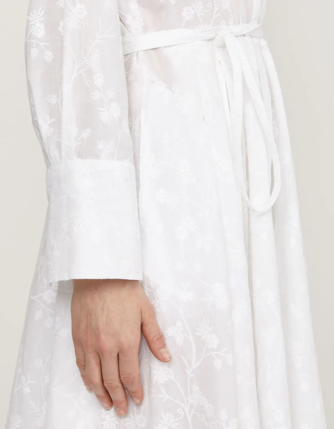 Chemisier Blanco Algodón Estampado Regular Fit 4