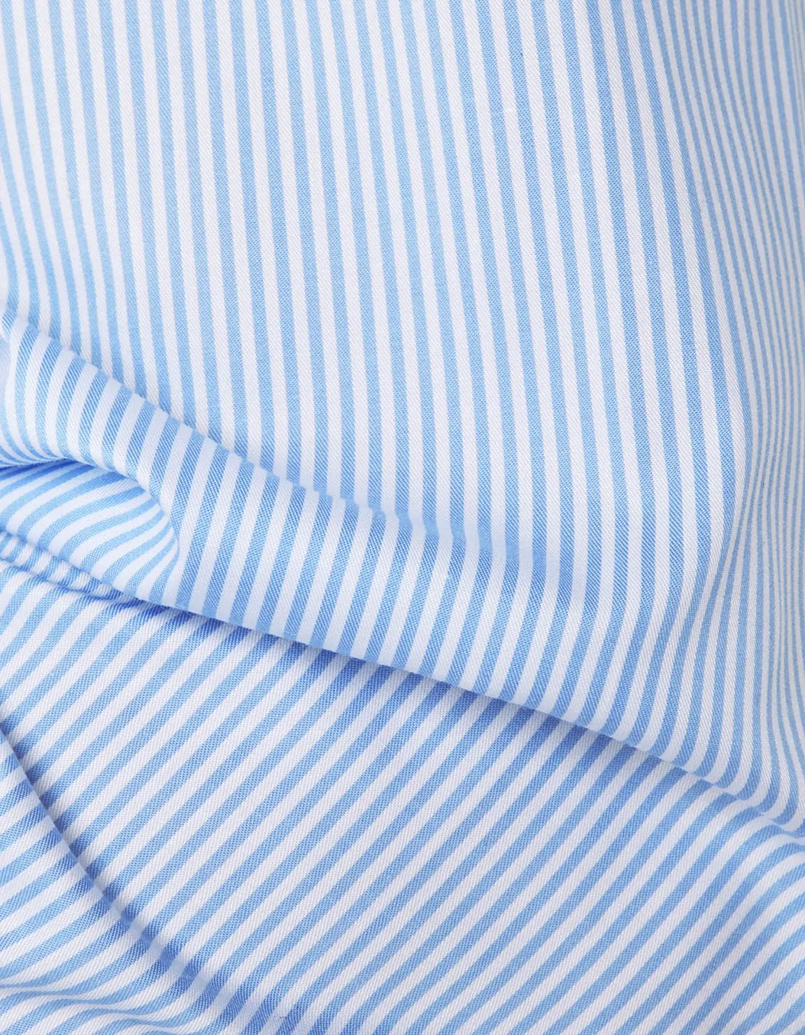 Light Blue Twill Stripe Shirt Collar spread Evolution Classic Fit 4