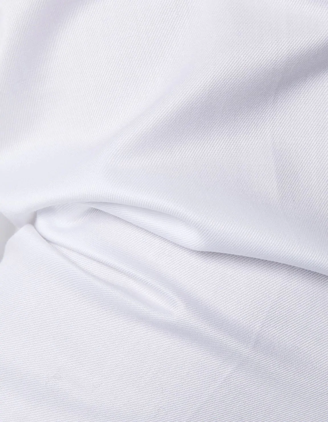 Camisa Cuello francés Liso Sarga Blanco Tailor Custom Fit 4